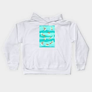 Surfers on the Waves. Kids Hoodie